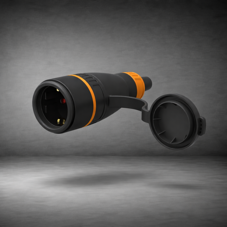 Base Enchufe Goma 250V IP44 16A